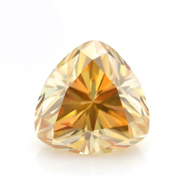 Square Cut champagne Moissanite Loose Gemstones VVS1 GRA Certificate - Image 5