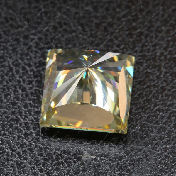 Square Princess Cut Fancy Original Vivid Yellow Moissanite Loose Diamonds square Shape - Image 5