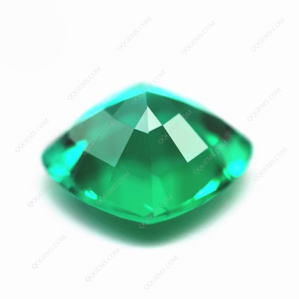Cushion Natural Cut Cultivate Columbia Emerald Gemstones Cushion Shape Lab Grown Emerald Columbia Gems - Image 2