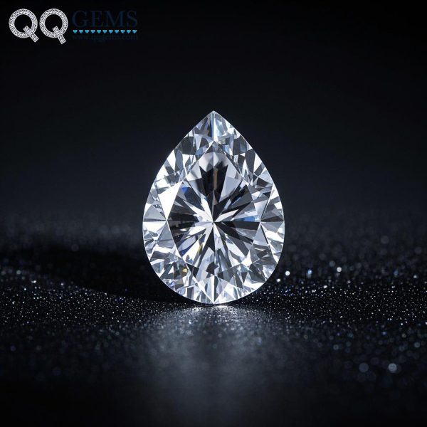 Wholesale CVD/HPHT 0.03CT-3.3CT Pear Cut Lab Grown Diamonds Loose Diamonds Lab Cultivated Diamonds