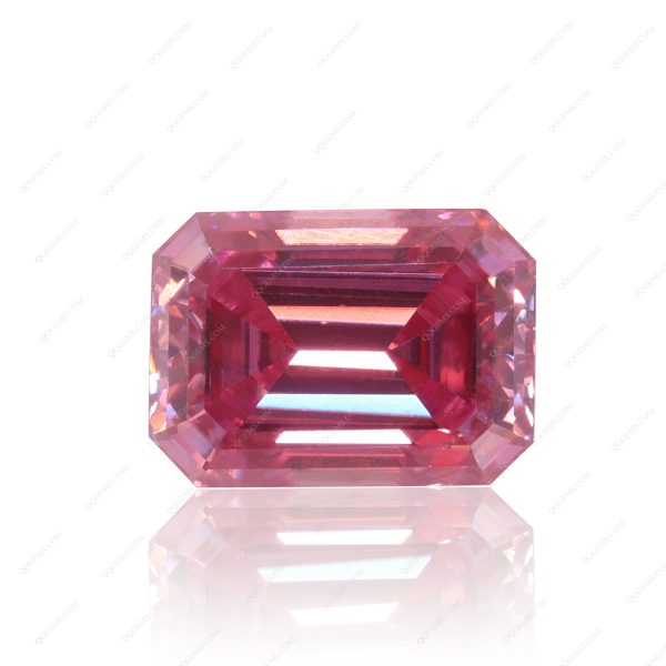 Emerald Cut Plating Full Multicolor Moissanite Diamond with GRA Certificate Moissanite - Image 3