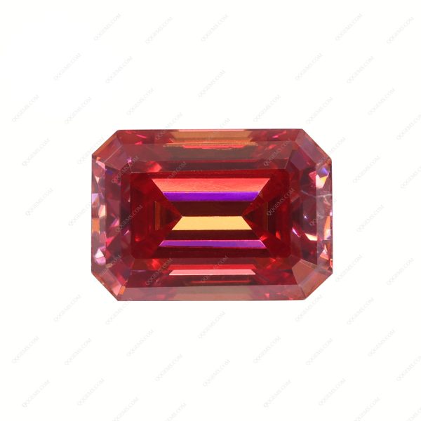 Emerald Cut Plating Full Multicolor Moissanite Diamond with GRA Certificate Moissanite - Image 4