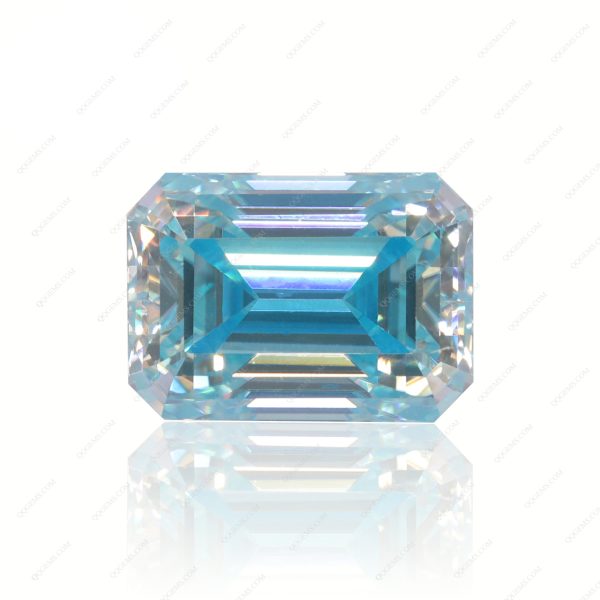 Emerald Cut Plating Full Multicolor Moissanite Diamond with GRA Certificate Moissanite - Image 7
