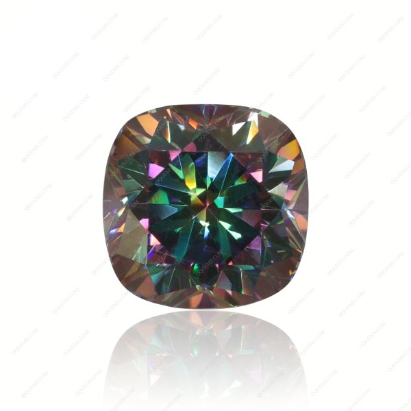 Cushion Cut Plating Full Multicolor Moissanite Diamond with GRA Certificate Moissanite - Image 3