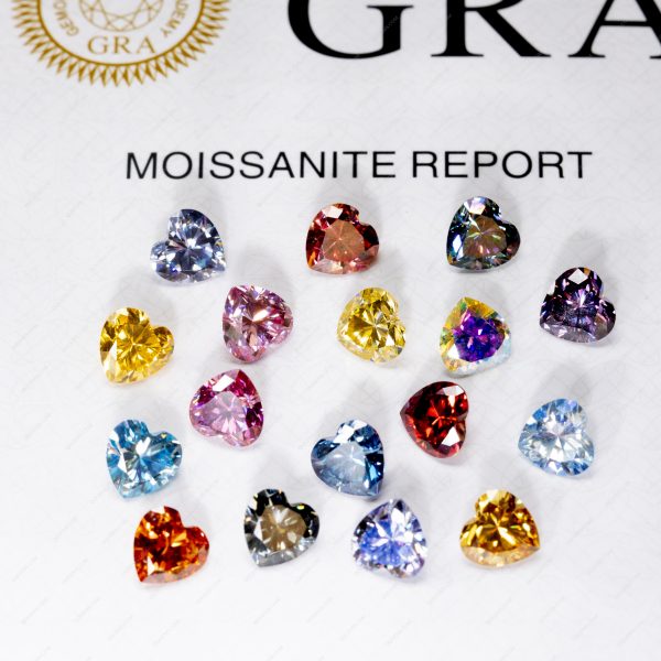 Plating Full Multicolor Moissanite Diamond with GRA Certificate Moissanite Loose Gemstones - Image 14
