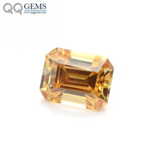 Wholesale Price Emerald Cut/Octagon Step Cut champagne Moissanite VVS GRA Certificate