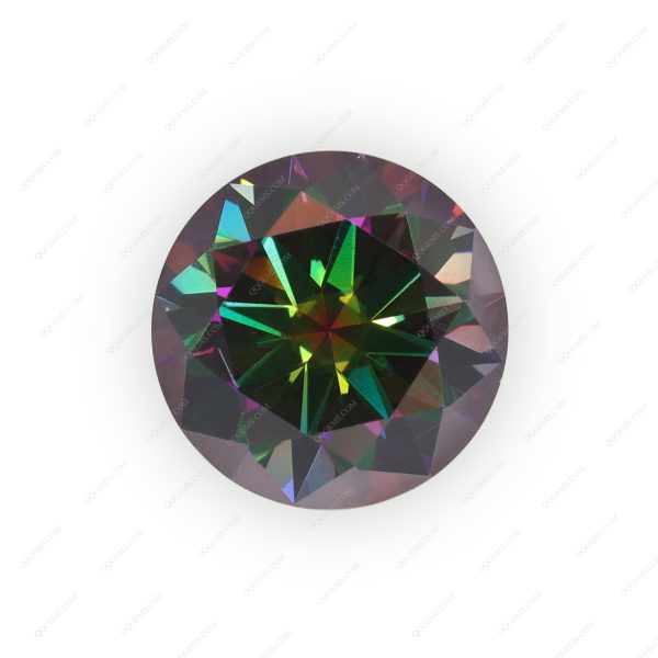 Round Brilliant Cut Plating Full Multicolor Moissanite Diamond with Certificate 8H&8A Cut Moissanite - Image 10