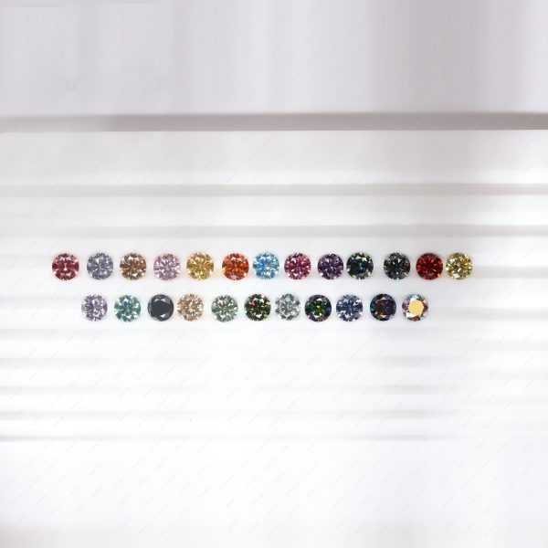 Round Brilliant Cut Plating Full Multicolor Moissanite Diamond with Certificate 8H&8A Cut Moissanite - Image 16