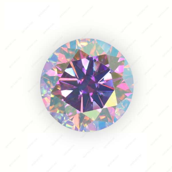 Round Brilliant Cut Plating Full Multicolor Moissanite Diamond with Certificate 8H&8A Cut Moissanite - Image 2