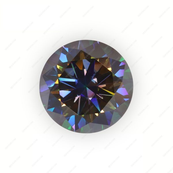 Round Brilliant Cut Plating Full Multicolor Moissanite Diamond with Certificate 8H&8A Cut Moissanite - Image 4