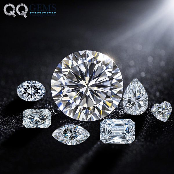 Quality Moissanite Diamond GRA Certificate 8H&8A Cut White Moissanite Loose Diamond