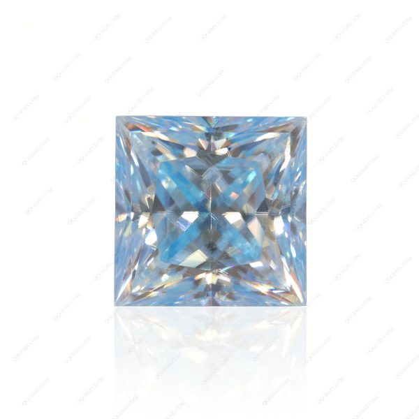 Square Cut Plating Full Multicolor Moissanite Diamond with GRA Certificate Moissanite - Image 5
