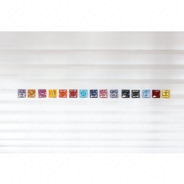 Square Cut Plating Full Multicolor Moissanite Diamond with GRA Certificate Moissanite - Image 6