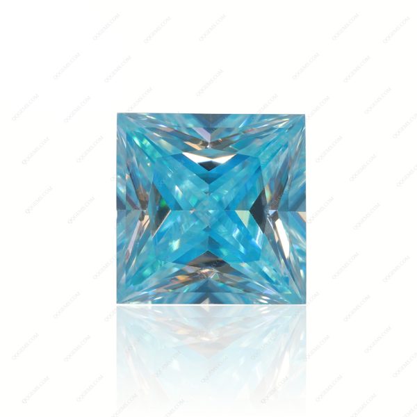 Square Cut Plating Full Multicolor Moissanite Diamond with GRA Certificate Moissanite - Image 9