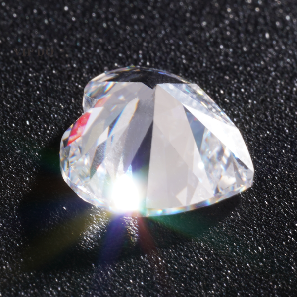 Heart Faceted Cut Moissanite Loose Diamonds GRA Certificate Carat Moissanite Loose Gemstones - Image 2