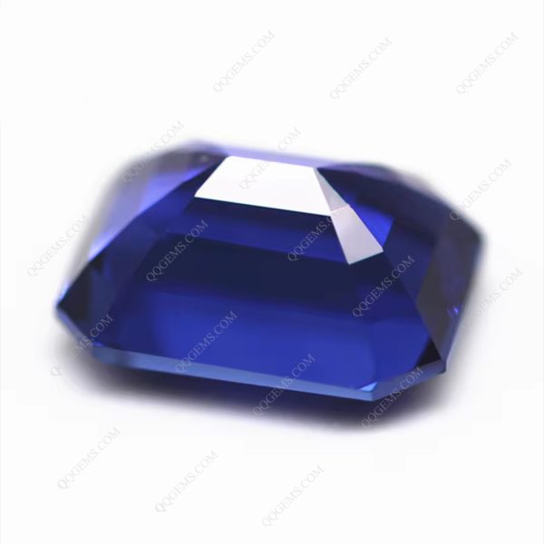 Octagon Step Cut Cultivate Sapphire Blue Czochralski Method Lab Created Blue Sapphire Gems - Image 3
