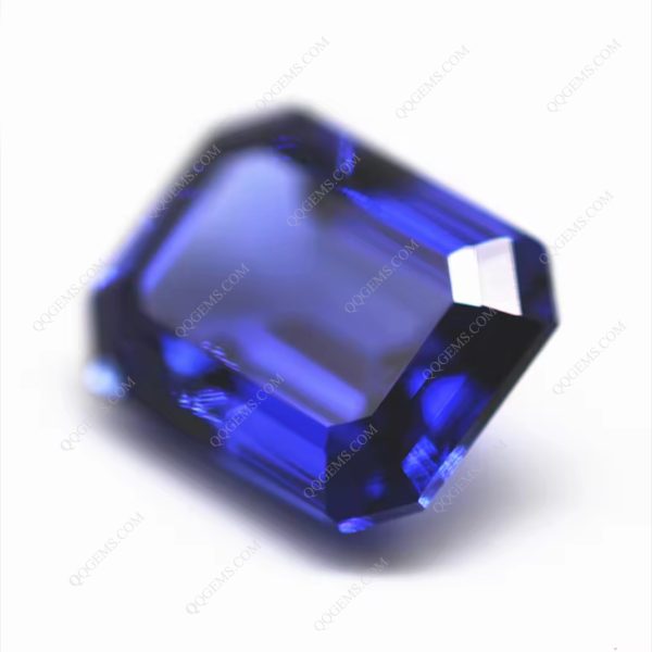 Octagon Step Cut Cultivate Sapphire Blue Czochralski Method Lab Created Blue Sapphire Gems - Image 5
