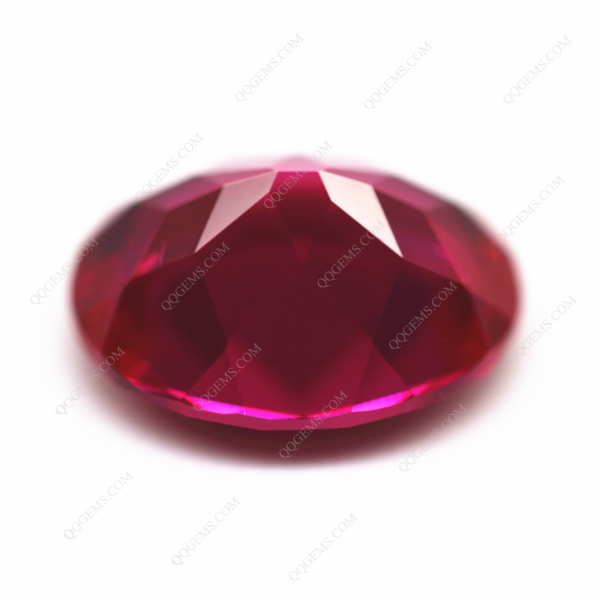 Oval Natural Cut Cultivated Ruby Red Loose Gemstones Price Per Carat Lab Grown Red Ruby Gems - Image 3