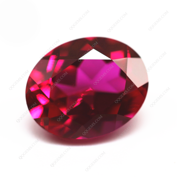 Oval Natural Cut Cultivated Ruby Red Loose Gemstones Price Per Carat Lab Grown Red Ruby Gems - Image 6