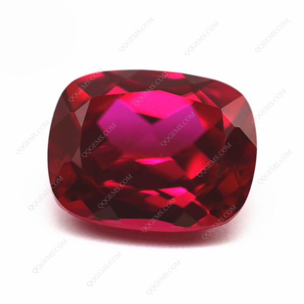 Long Cushion Natural Cut Cultivated Ruby Loose Gems Breeding Ruby Lab Grown Gems - Image 5