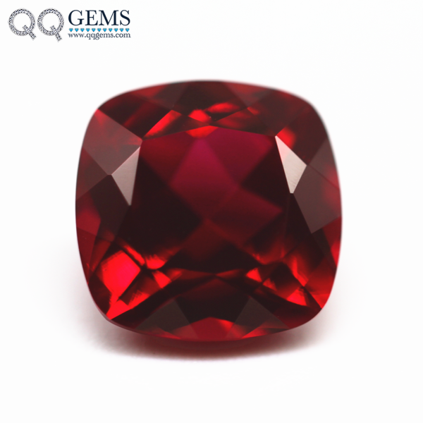 Cushion Natural Cut the Cultivations of Rubies Loose Gemstones Cushion Shape Lab Created Ruby - Image 4