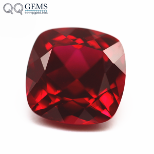 Cushion Natural Cut the Cultivations of Rubies Loose Gemstones Cushion Shape Lab Created Ruby