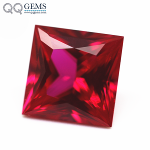 Square Princess Cut Ruby Cultivate Loose Gemstone Laboratory Regeneration Breed Ruby Gems
