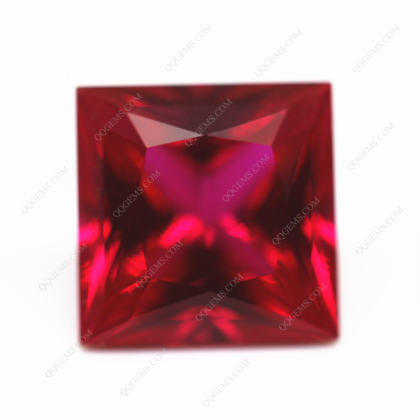 Square Princess Cut Ruby Cultivate Loose Gemstone Laboratory Regeneration Breed Ruby Gems - Image 2
