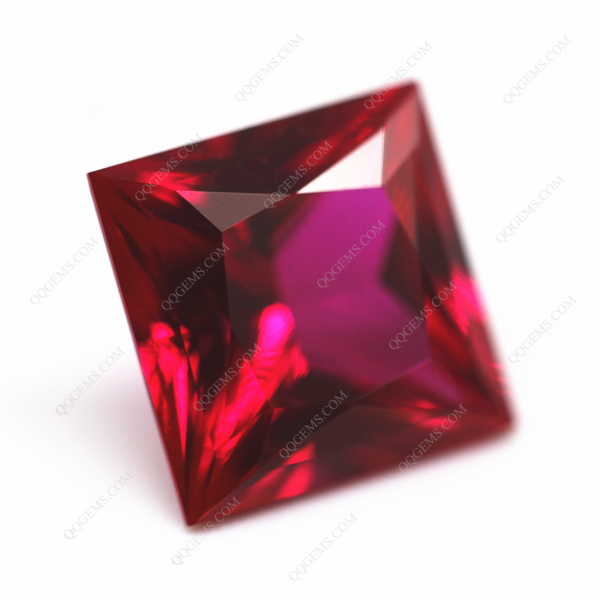 Square Princess Cut Ruby Cultivate Loose Gemstone Laboratory Regeneration Breed Ruby Gems - Image 4