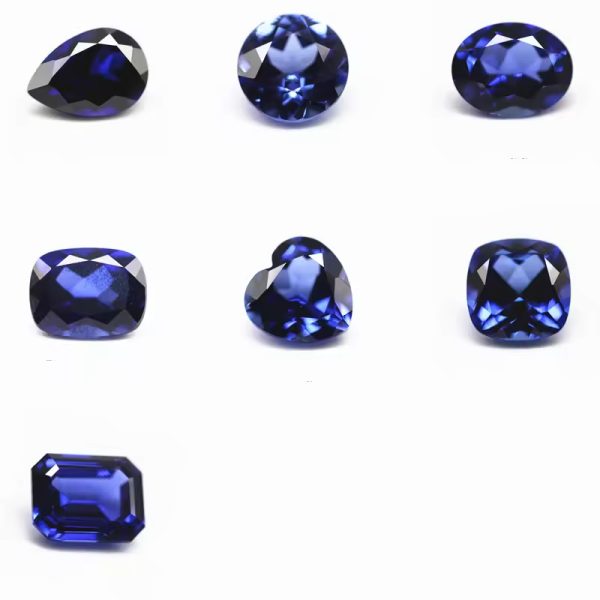 Cushion Natural Cut Cultivation Sapphire Loose Gems Lab Grown Royal Blue Sapphire Gems - Image 3