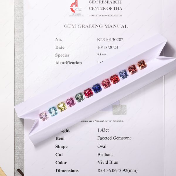 Asscher Natural Cut Cultivation Sapphire Loose Gems Lab Grown Sapphire Multicolor Gemstones - Image 2
