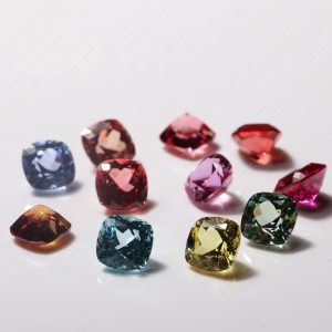Alternative view of Cushion Natural Cut Cultivation Sapphire Loose Gems Lab Grown Sapphire Multicolor Gemstones
