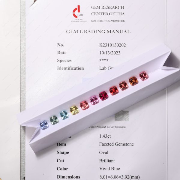 Cushion Natural Cut Cultivation Sapphire Loose Gems Lab Grown Sapphire Multicolor Gemstones - Image 4