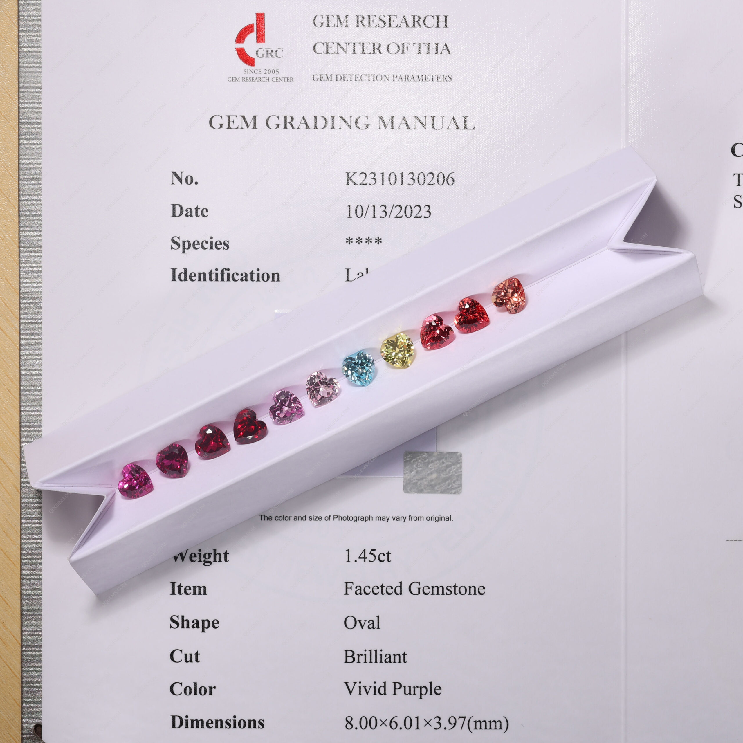 Fashion Lab Grown Loose Heart Cut Multi-color Sapphire Price Per Carat Cultivated Laboratory Cultivation Sapphire Gemstones - Image 2