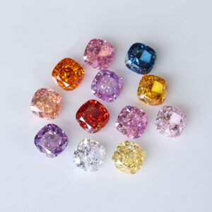 7A Grade Cushion Cut Crushed Ice Cut Multi-color High Carbon Diamond Loose Gemstones Synthetic Cubic Zirconia Cz Diamond Gems