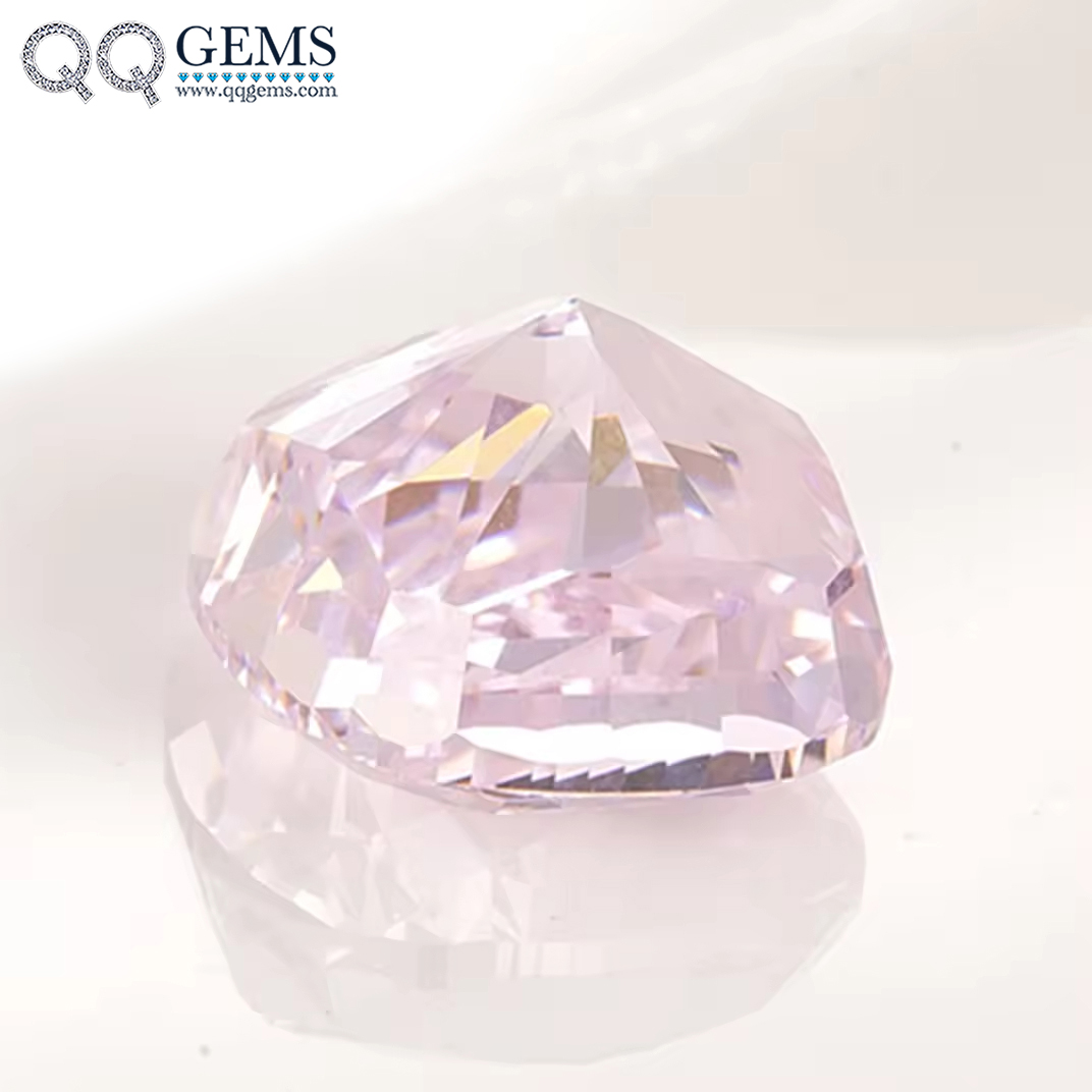 7A Grade Quality Cushion Crushed Ice Cut USA Imported Light pink High Carbon Diamond Loose Gemstone Synthetic CZ Zirconia - Image 4