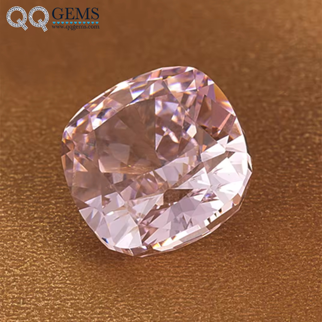 7A Grade Quality Cushion Crushed Ice Cut USA Imported Light pink High Carbon Diamond Loose Gemstone Synthetic CZ Zirconia - Image 5