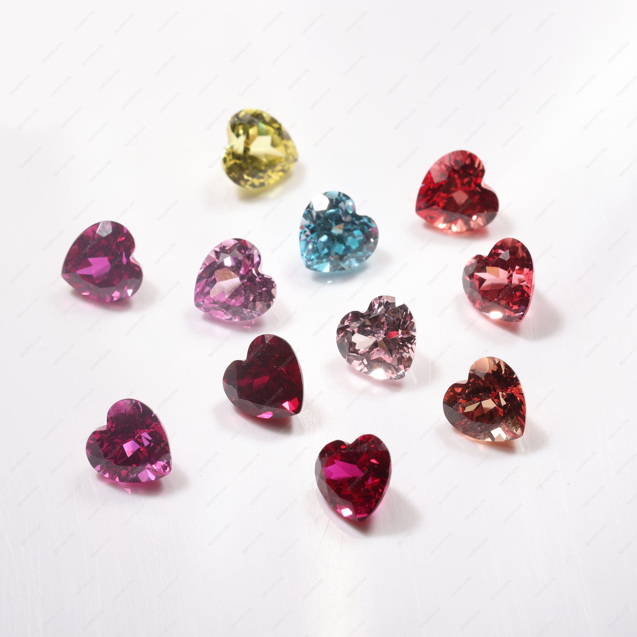 Fashion Lab Grown Loose Heart Cut Multi-color Sapphire Price Per Carat Cultivated Laboratory Cultivation Sapphire Gemstones - Image 3