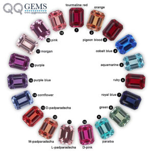 Emerald Cut/Octagon Step Cut Cultivate Sapphire Loose Gemstones Lab Created Multi-color Sapphire Gemstones Price Per Carat