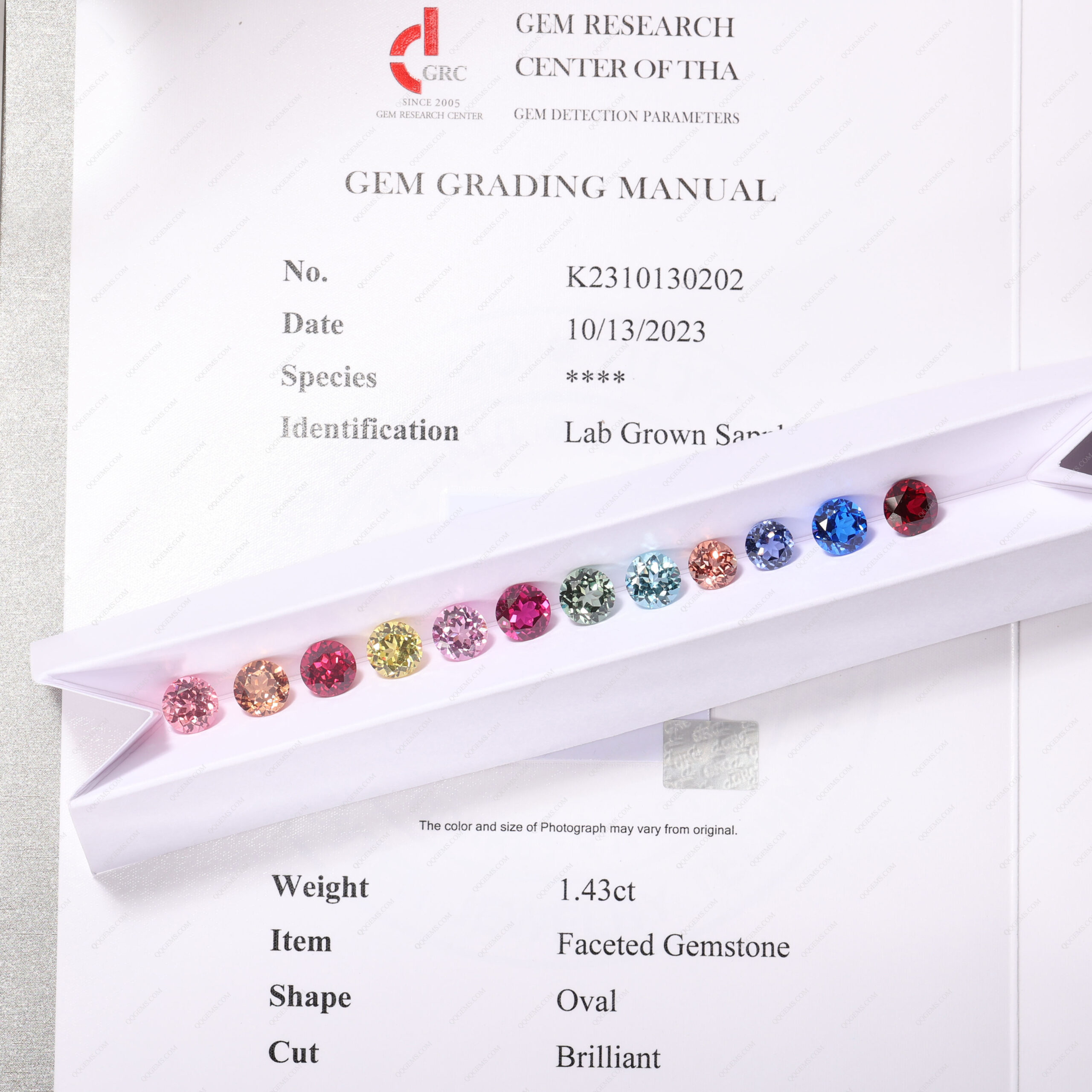 Round Natural Cut Multicolor Sapphire Cultivated Loose Gemstones Round Shape Lab Created Sapphire - Image 3