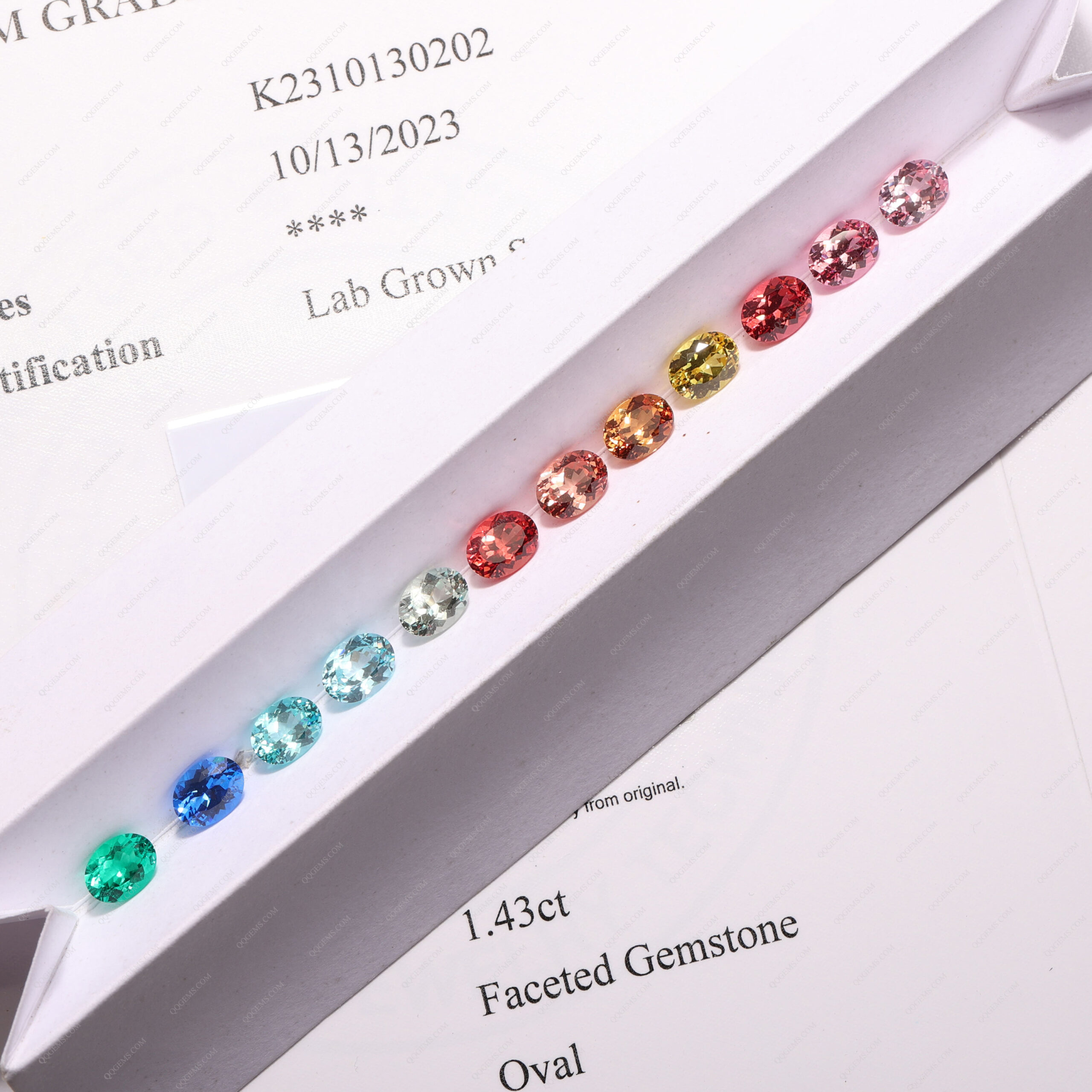 Fashion Lab Grown Loose Oval Cut Multi-color Sapphire Price Per Carat Cultivated Laboratory Cultivation Sapphire Gemstones - Image 15