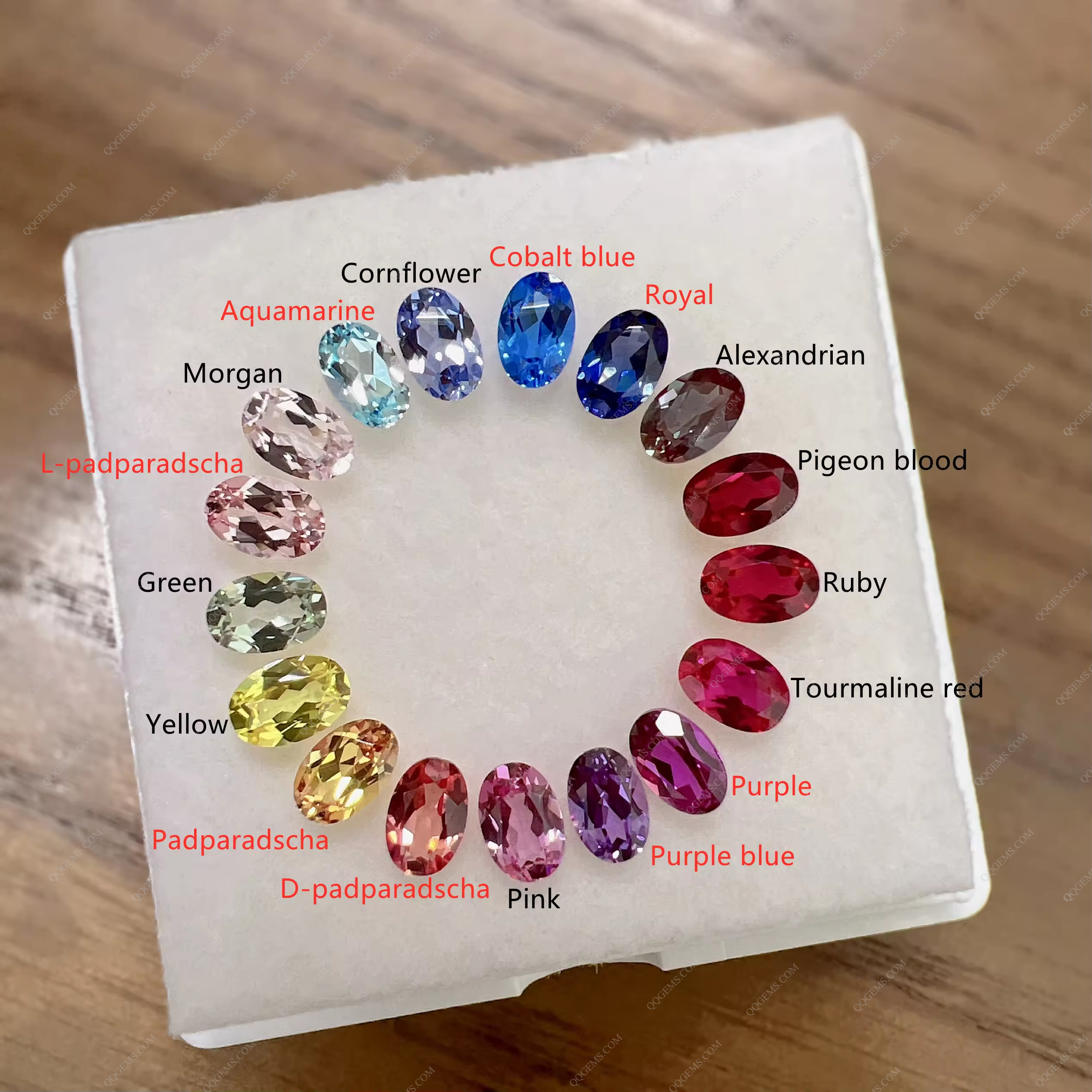 Fashion Lab Grown Loose Oval Cut Multi-color Sapphire Price Per Carat Cultivated Laboratory Cultivation Sapphire Gemstones - Image 9