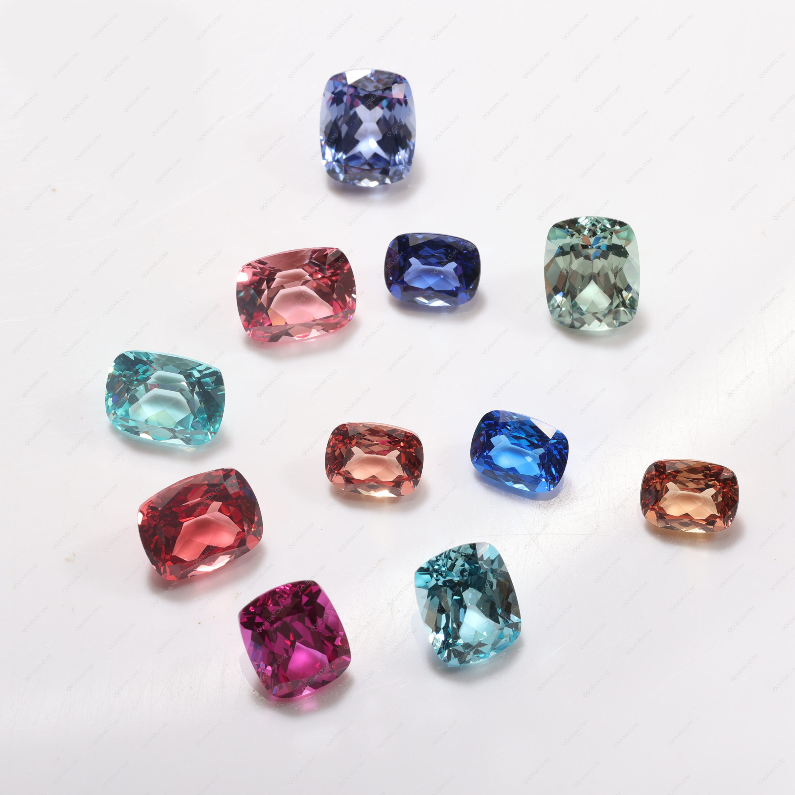 Long Cushion Natural Cut Cultivate Sapphire Loose Gemstones Lab Created Multicolor Sapphire Gemstones Price Per Carat - Image 5