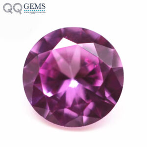 0.8mm-12mm Brilliant Cut Round Cut 2# pink Ruby Corundum Gemstones Synthetic Round Shape 2# pink Corundum Sapphire Gemstones