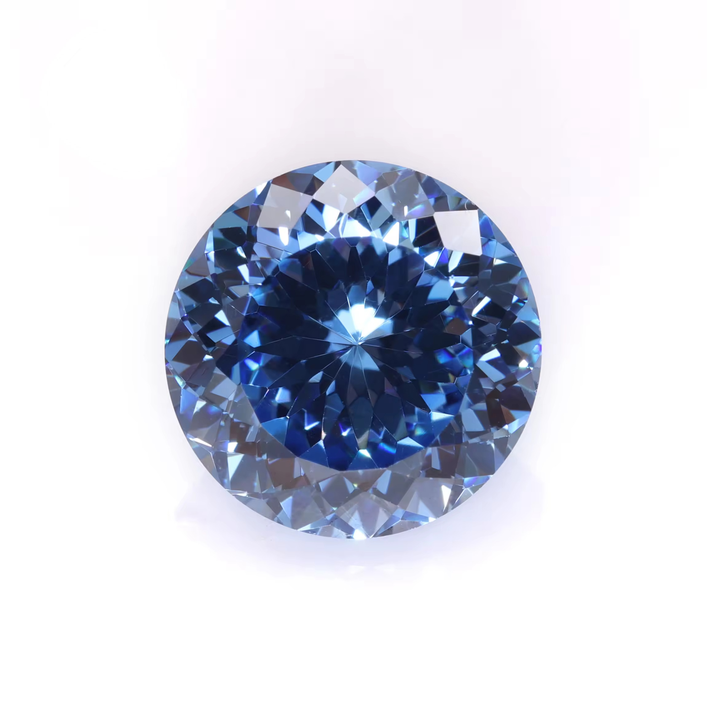 10-14mm Sizes Bird's Nest Cut White and Multicolour Multiple Cutting Cubic Zirconia Special Round Cutting Loose CZ Gemstone - Image 2