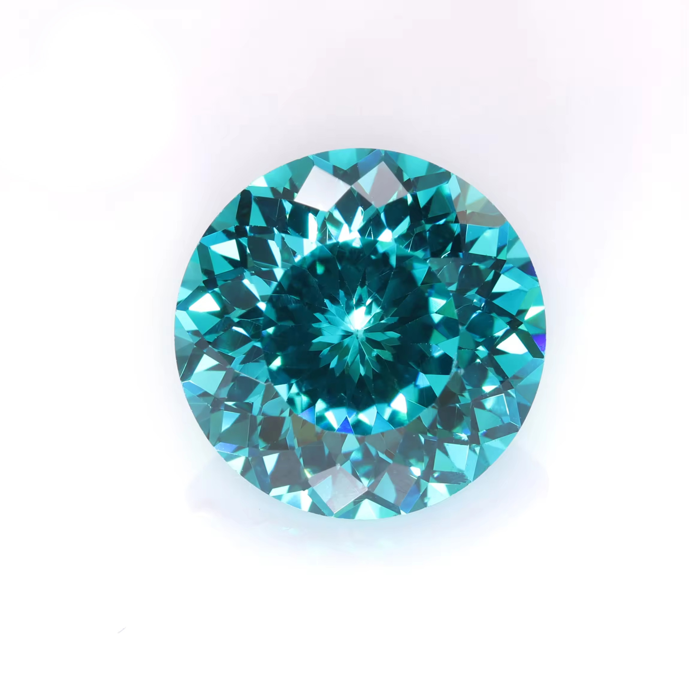 10-14mm Sizes Bird's Nest Cut White and Multicolour Multiple Cutting Cubic Zirconia Special Round Cutting Loose CZ Gemstone - Image 4