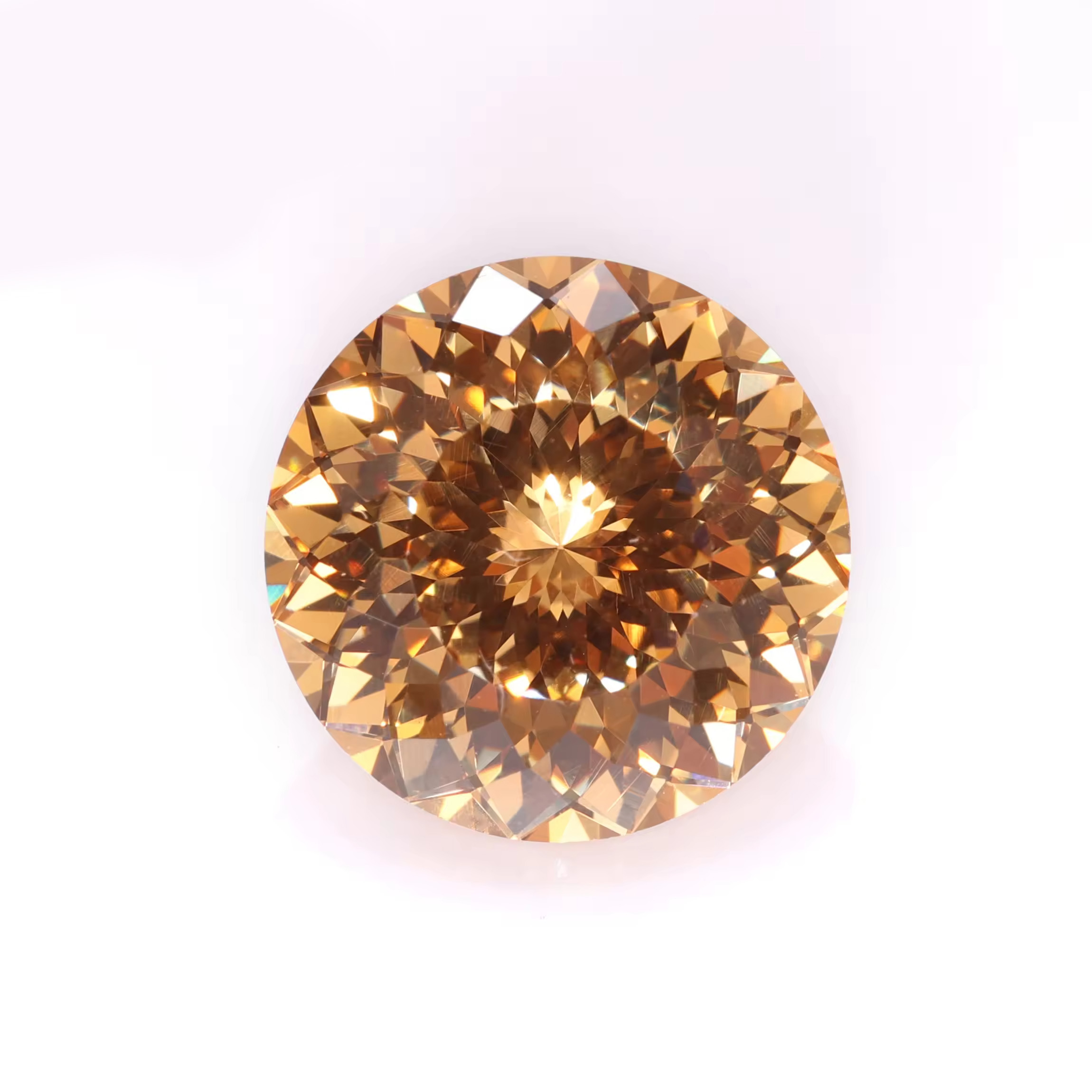 10-14mm Sizes Bird's Nest Cut White and Multicolour Multiple Cutting Cubic Zirconia Special Round Cutting Loose CZ Gemstone - Image 8