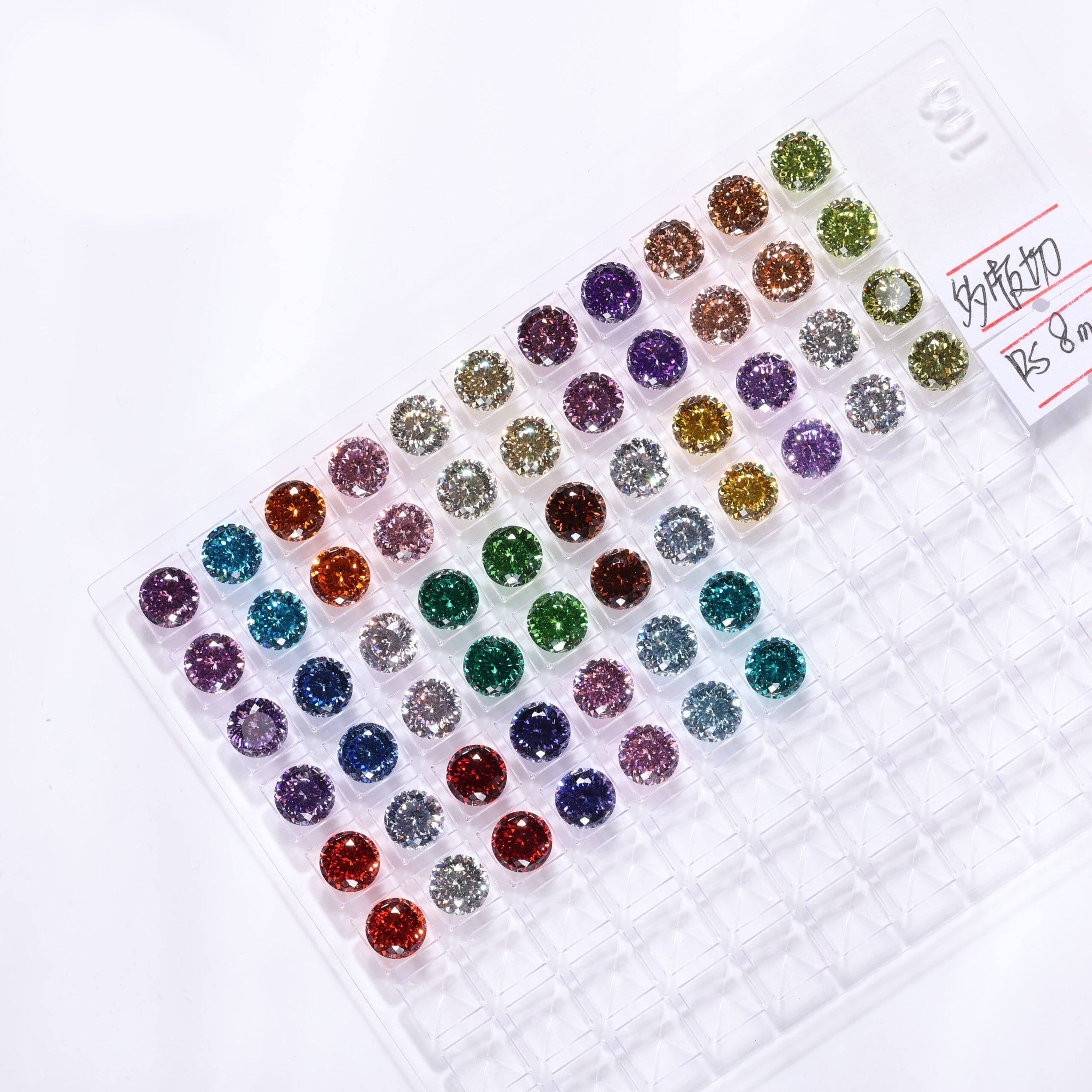 10-14mm Sizes Bird's Nest Cut White and Multicolour Multiple Cutting Cubic Zirconia Special Round Cutting Loose CZ Gemstone