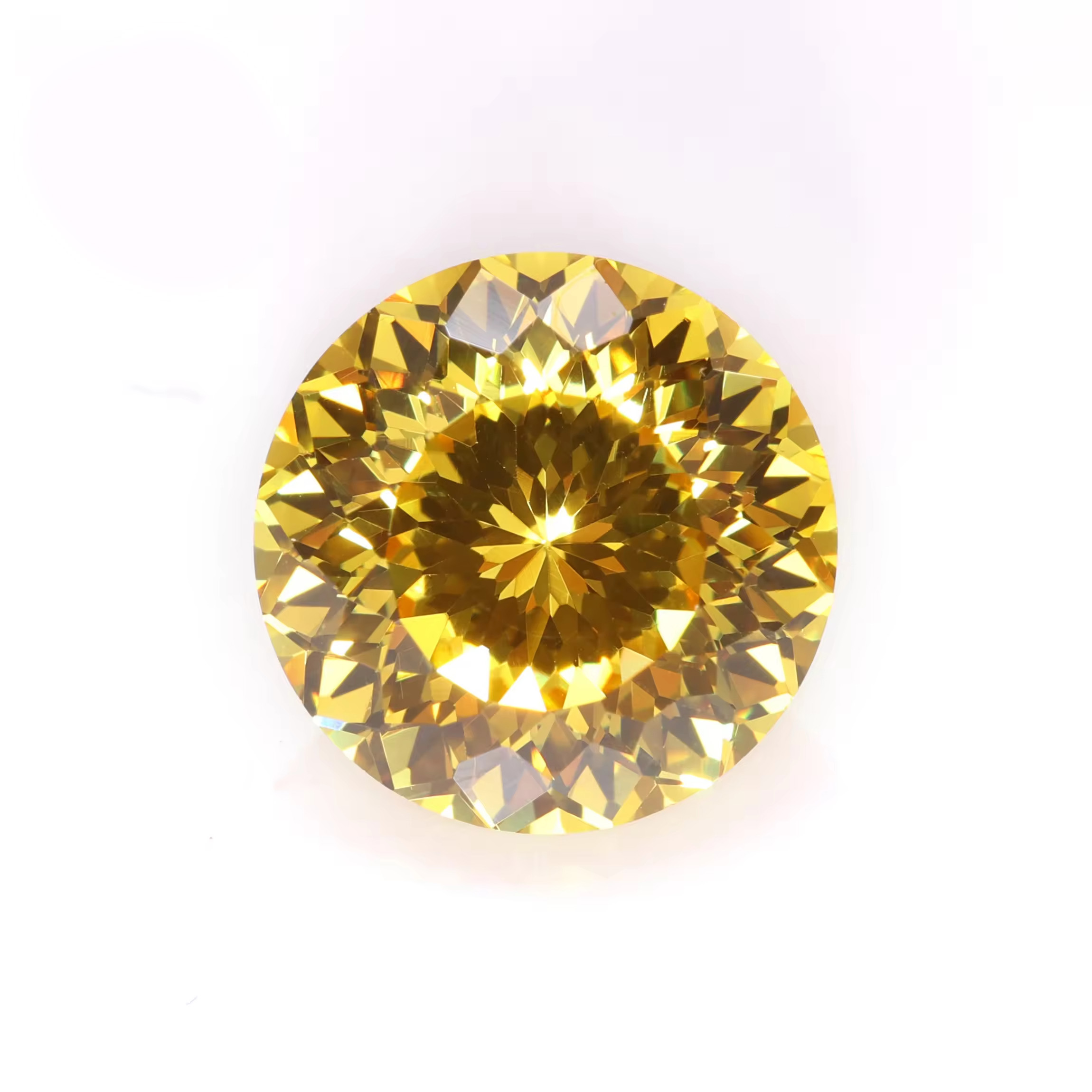 10-14mm Sizes Bird's Nest Cut White and Multicolour Multiple Cutting Cubic Zirconia Special Round Cutting Loose CZ Gemstone - Image 10