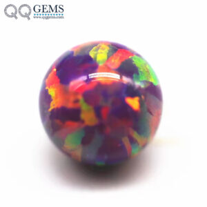 2-12mm 92 Multicolor Synthetic Opal Round Beads Sphere OP#39 Fire Opal Beads Loose Gemstone Artificial Round Balls Opal Gems
